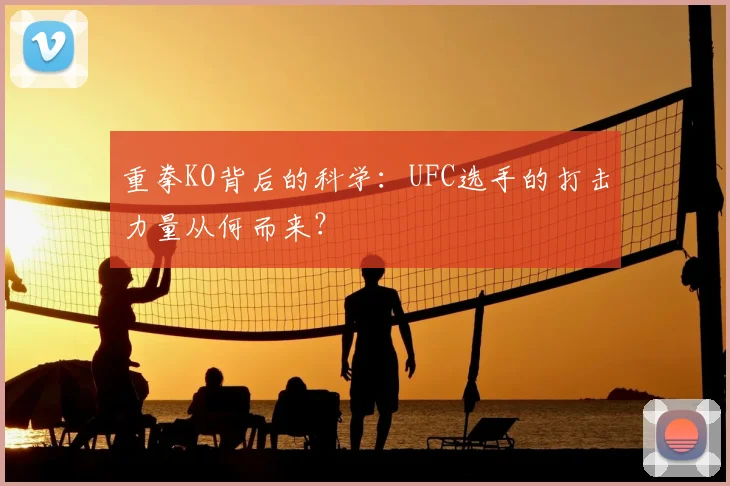 重拳KO背后的科学：UFC选手的打击力量从何而来？